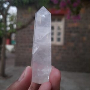 Clear Quartz Tower | Pencil point