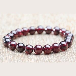 Garnet Round beads Bracelet
