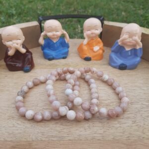 Peach Moonstone Bracelet