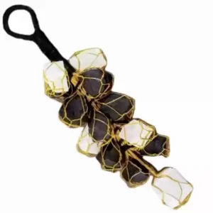 Door Hangers| Selenite & Black Tourmaline| Cleanse Space| Remove Negative Energy